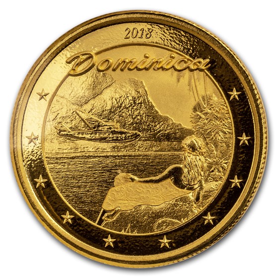 2018 Dominica 1 oz Gold Nature Isle BU 2018 Dominica 1 oz Gold Nature Isle BU